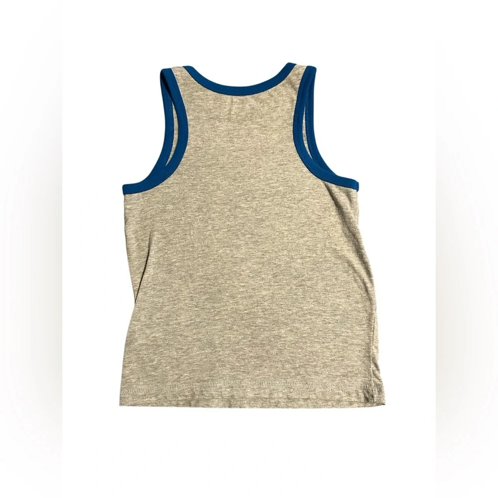 Okie Dokie Gray Tank Top with Blue and Like Green Ice Cream Design
